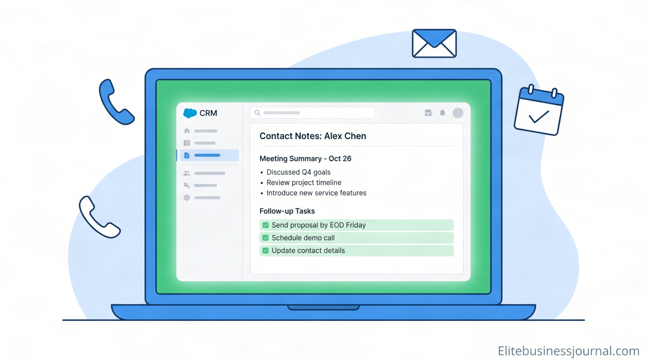 Guidelines for Structuring Contact Notes in Your CRM