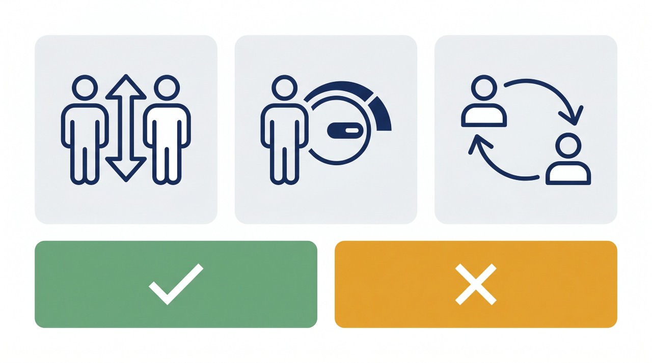 IR35 status checklist infographic for UK contractors — inside or outside IR35