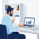 IR35 explained simply — UK contractor reviewing tax documents at a desk