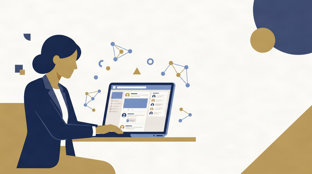 UK business professional growing their company presence on LinkedIn.