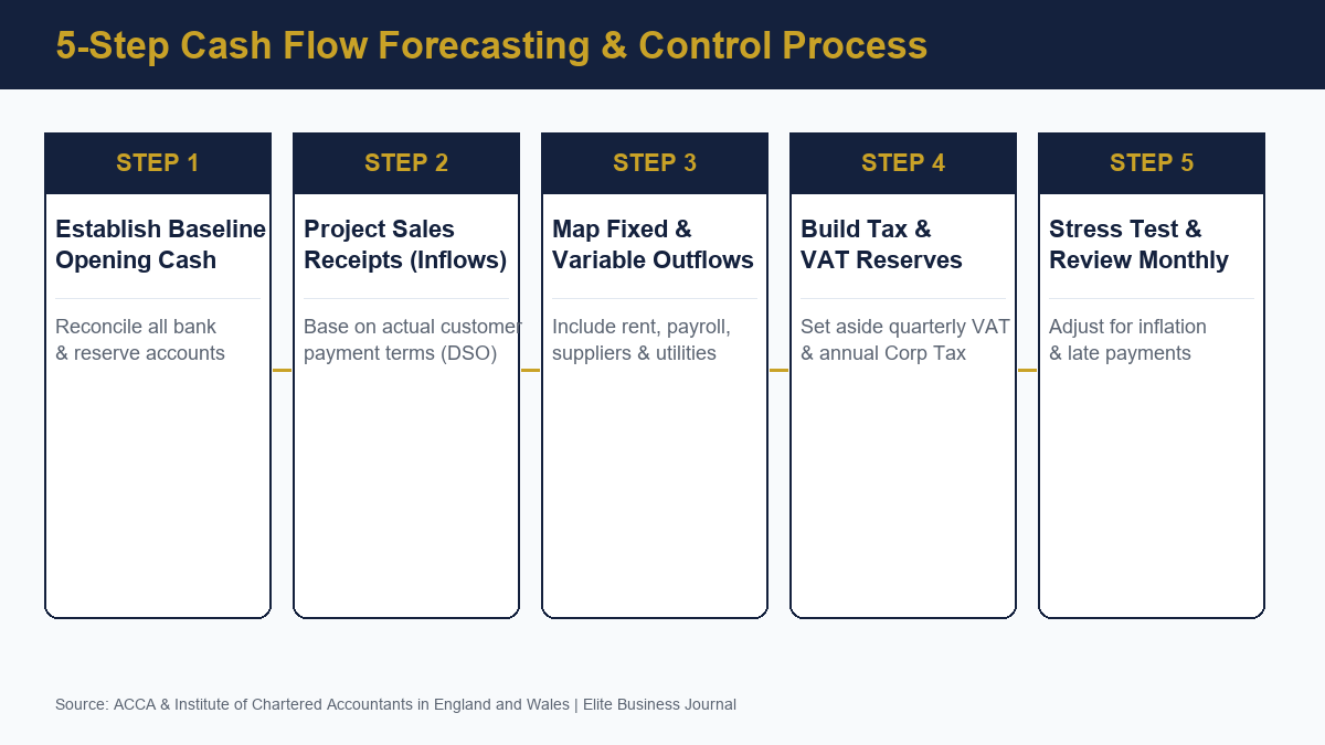 5-Step Cash Flow Forecasting and Control Process
