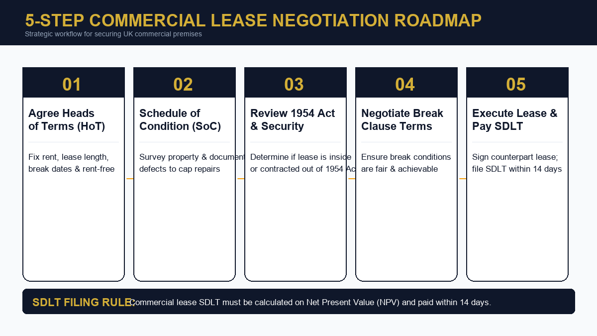 5-Step Commercial Lease Negotiation Roadmap