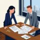 UK Business Founder and Commercial Property Solicitor Reviewing Commercial Lease Agreement