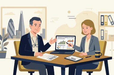 UK Limited Company Director and Accountant Reviewing Corporation Tax Rates and Marginal Relief