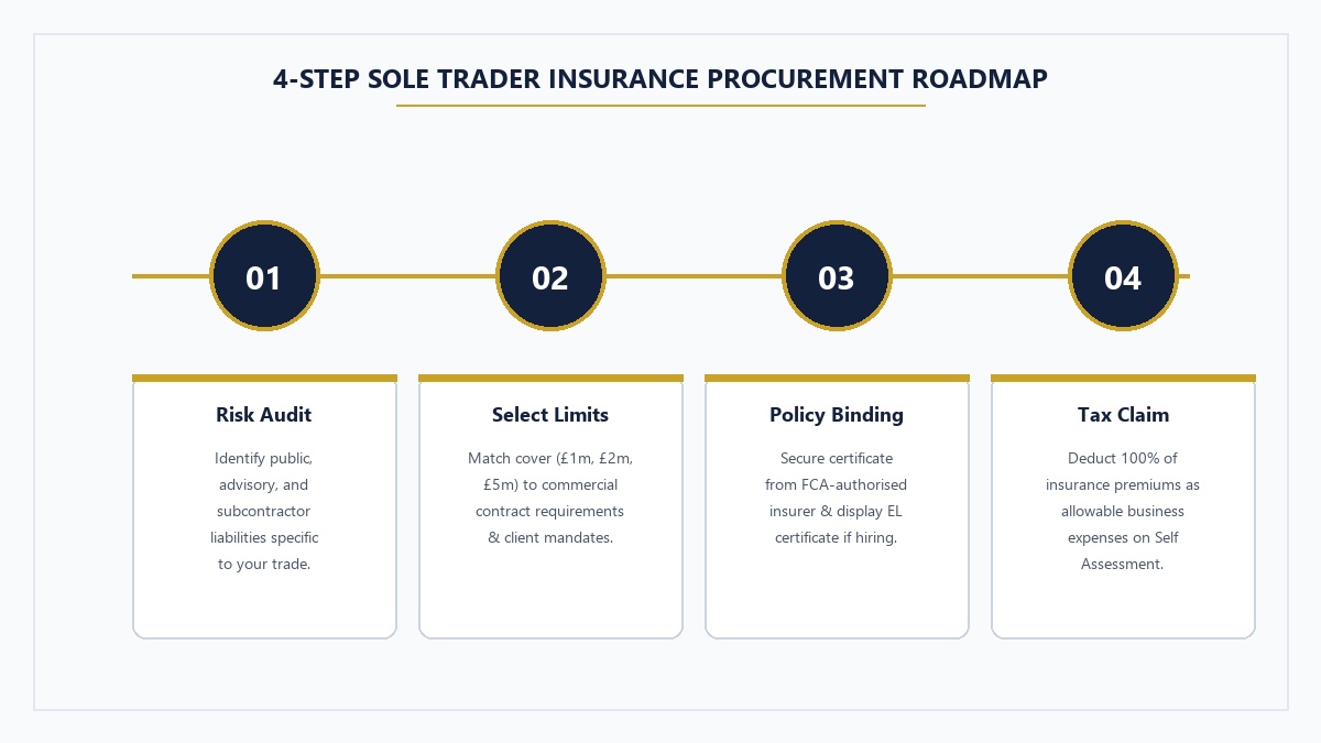 4-Step Procurement and Tax Deduction Roadmap for UK Sole Trader Business Insurance