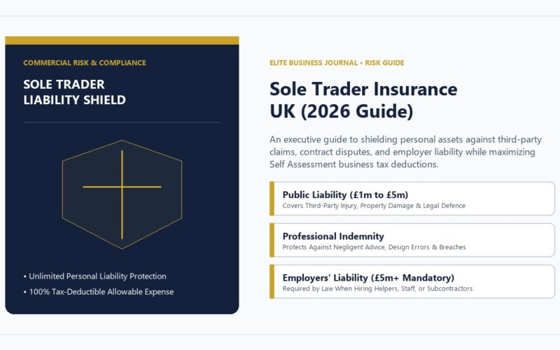 Sole Trader Insurance UK 2026 Public Liability Professional Indemnity and Cost Guide