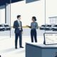 Business vehicle finance UK guide showing a British company director reviewing commercial van and executive fleet financing options on laptop