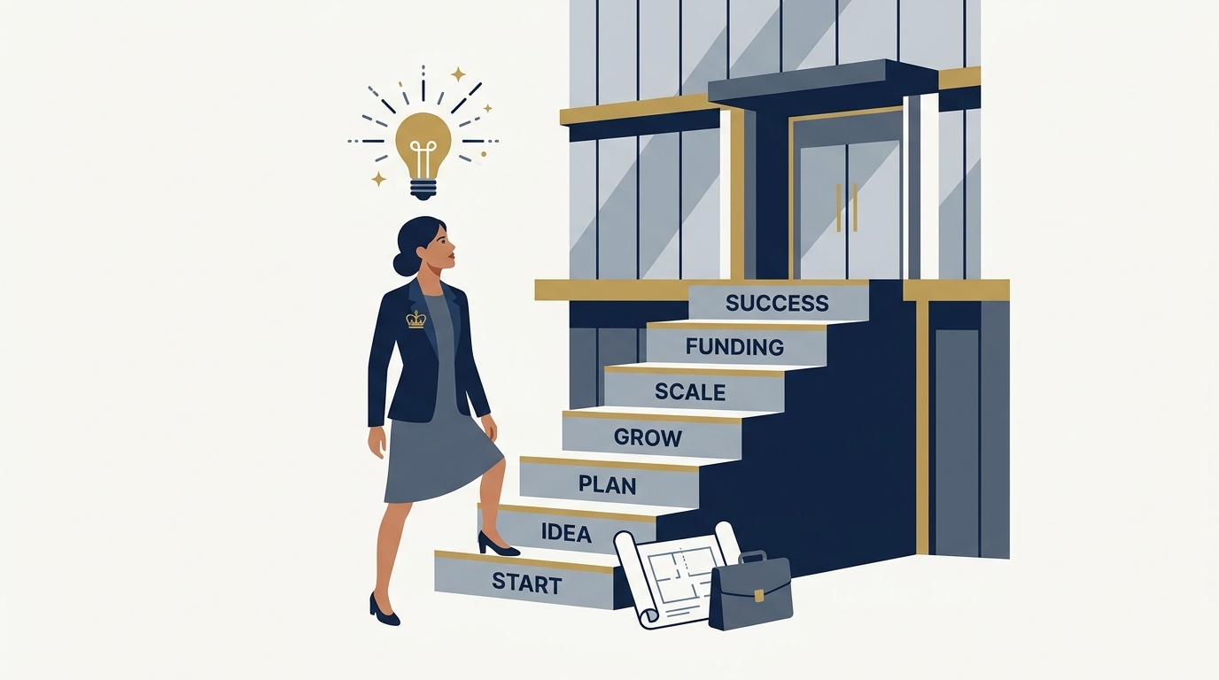 How to Become an Entrepreneur with No Experience in 7 Steps Vector Guide