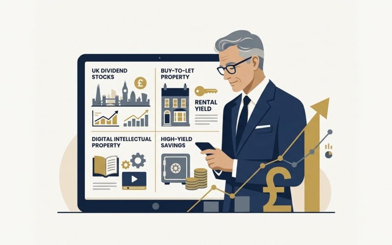 How to Build Passive Income in the UK Real Numbers Vector Guide