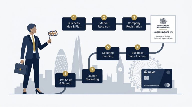 How to Start Your Own Business in the UK in 8 Clear Steps Vector Guide