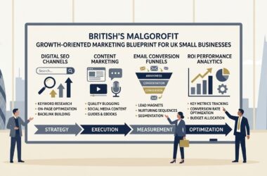 Marketing Strategy for Small Business UK Practical Guide Vector