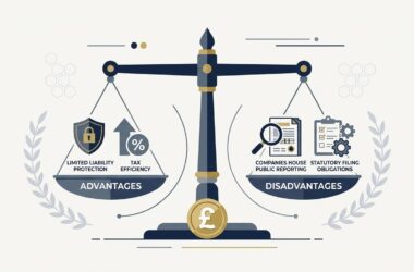Private Limited Company Advantages and Disadvantages UK Vector Guide