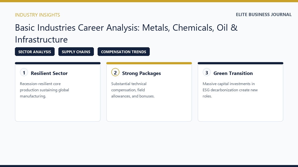 Basic Industries Career Path Overview Compensation and Job Stability