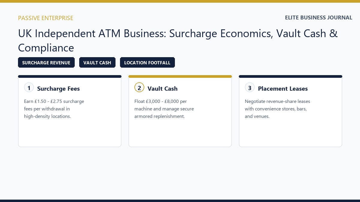 Cash Machine Business ATM Ownership and Surcharge Profitability
