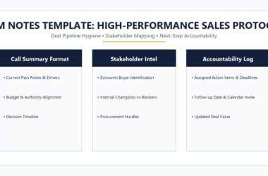 CRM NOTES TEMPLATE: HIGH-PERFORMANCE SALES PROTOCOL Vector Guide and Executive Editorial Overview