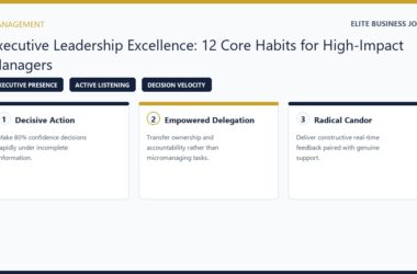 Executive Leadership Excellence Habits for High Impact Managers