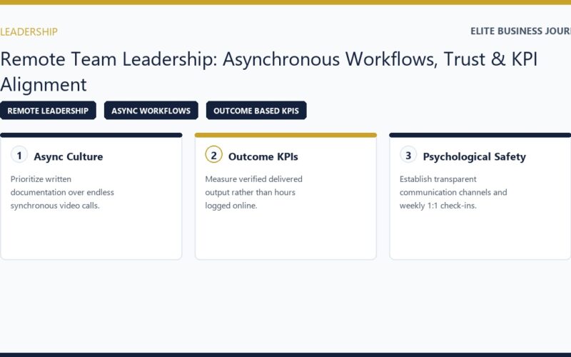 How to Lead a Remote Team Strategies for Asynchronous Management