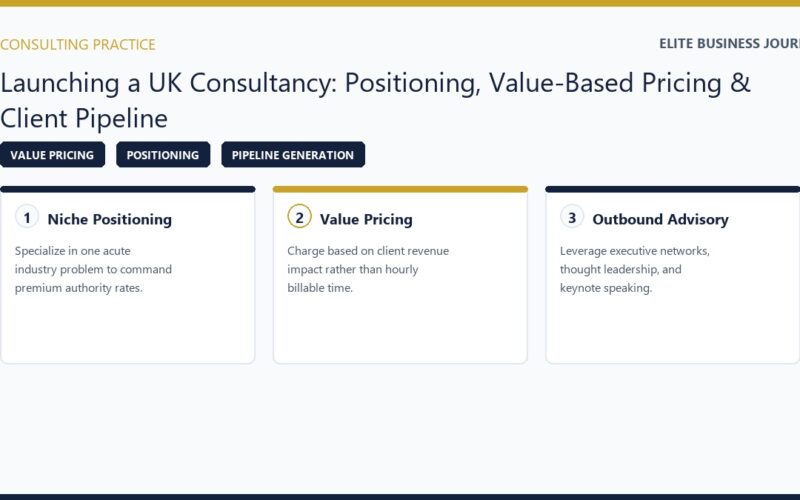 How to Start a Consultancy Business in the UK Value Pricing and Clients