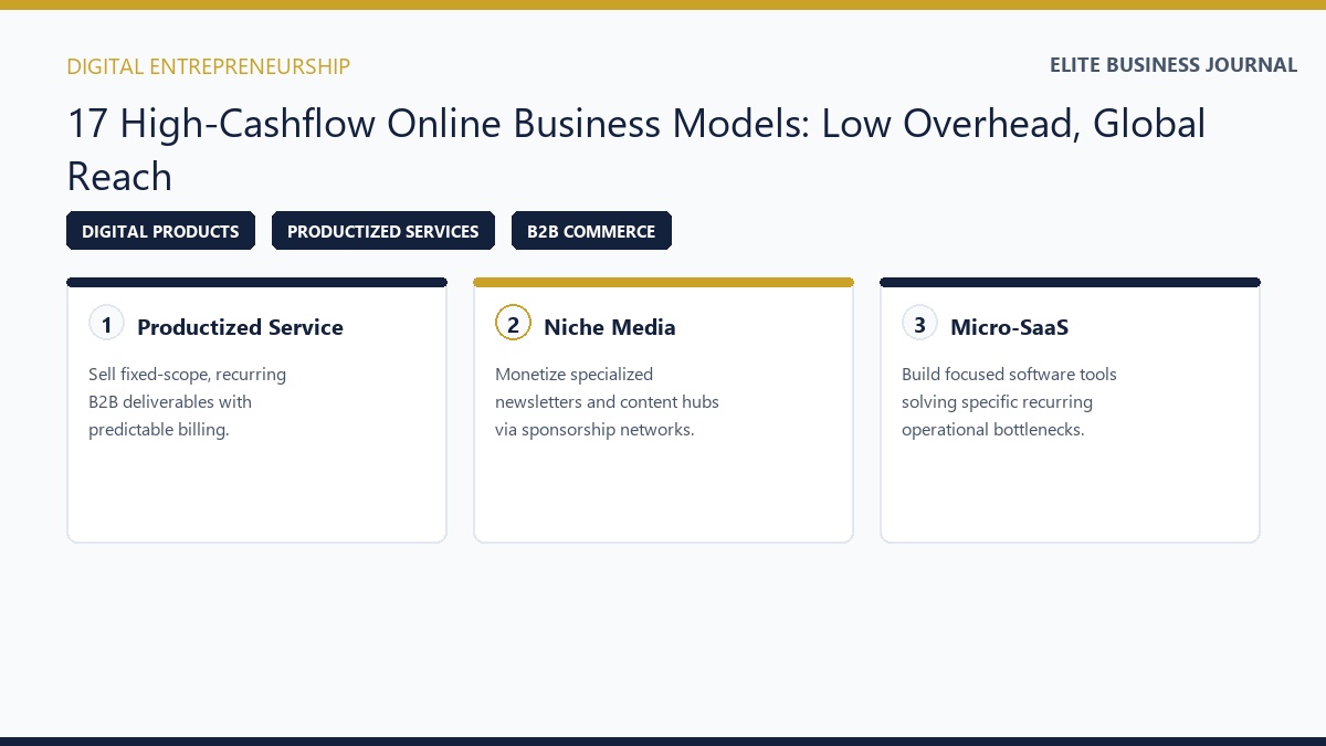 17 Online Business Ideas That Actually Make Money Low Overhead