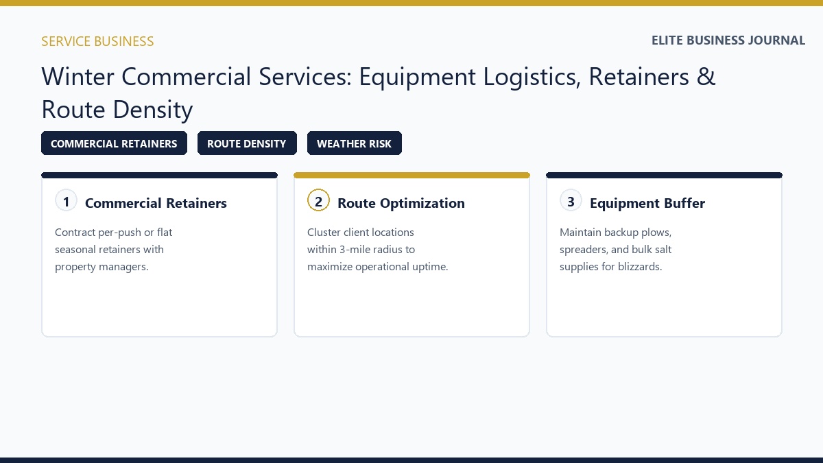 Snow Removal Business Plan Equipment Pricing and Commercial Contracts
