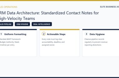 Complete Guidelines for Structuring Contact Notes in Your CRM