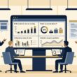 Generative engine optimization tools guide showing digital marketing executives analyzing AI search visibility and citation tracking software