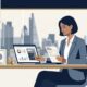 Tax crackdown on savings accounts guide illustration showing a UK business owner and financial adviser reviewing savings tax statements and cash ISA limits in London office