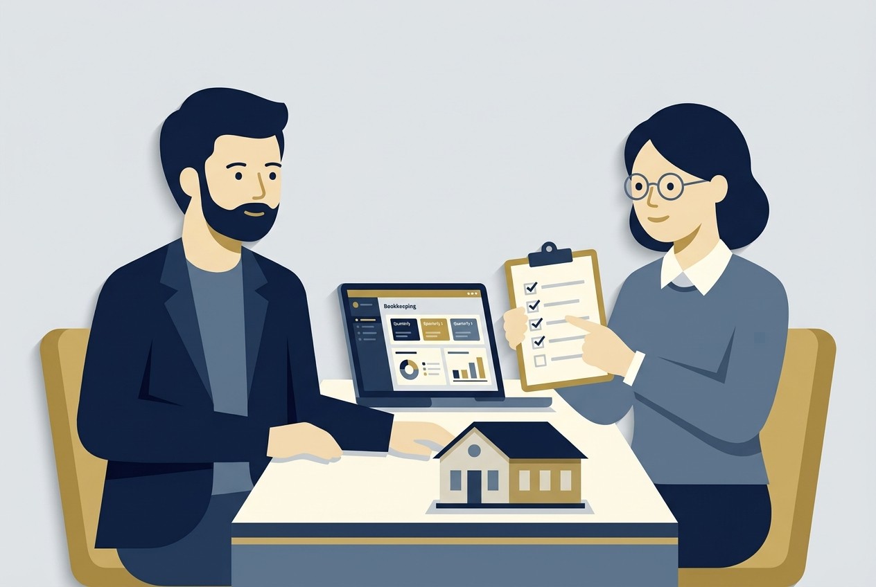Landlord preparing for tax changes and Making Tax Digital with an adviser