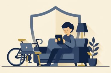 Tenant protected by renters insurance in a rented home in the UK